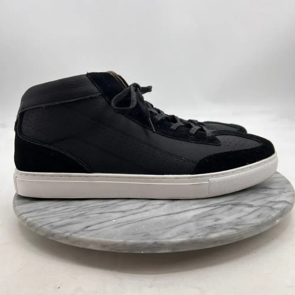 BYLT Mens 13 Shoes Black Suede Leather Retroday‎ MYD High Top Lace Up Sneakers